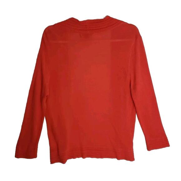 Womens 41 Hawthorn Orange Open Front Spring & Summer Soft Knit Cardigan. XL - Picture 6 of 8